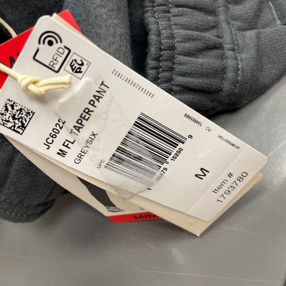 NEW Adidas Mens Tapered Fit Grey Jogger Sweatpants M Polyester Ankle Zip - Picture 4 of 8